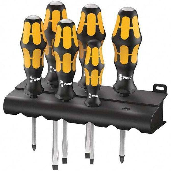 Screwdriver Set: 6 Pc, Phillips & Slotted Includes (1) Display Box ...