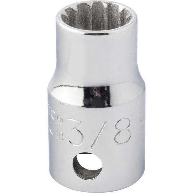 Spline Socket: 3/8