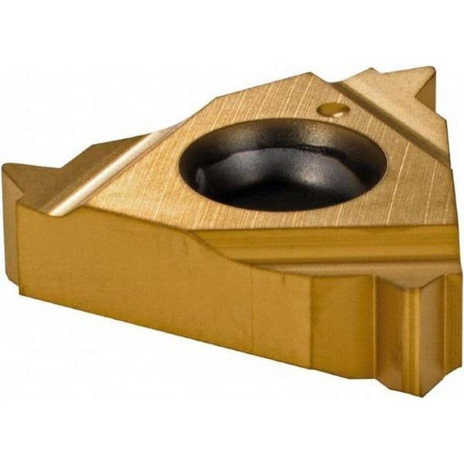 Laydown Threading Insert: 3ER 12UN VKX, Solid Carbide TiN Finish, Ri ...