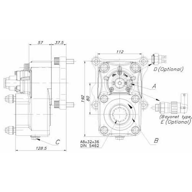 Eaton Bezares I-SHIFT/MDRIVE Series Pneumatic PTO PT1198K03