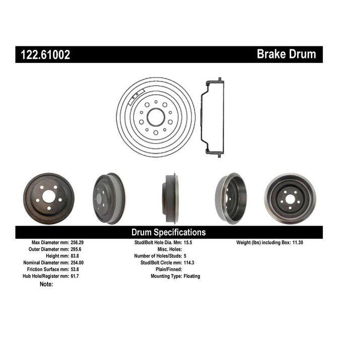 CEN CENTRIC PARTS 12261002