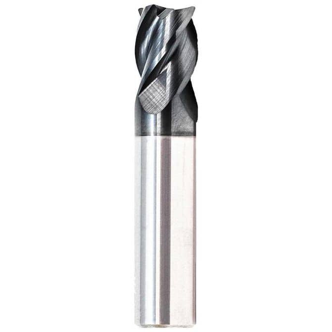 Corner Radius End Mill: 1/4
