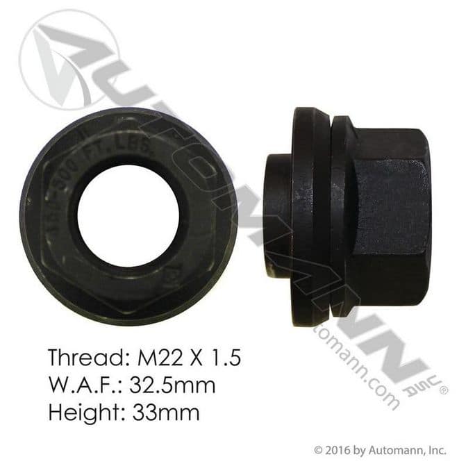 Automann 6mm Metric Sleeved Flange Nut 2013031 FleetPride