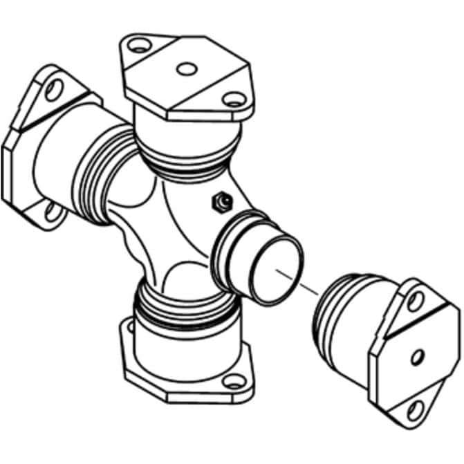 Spicer 1810 Series Half Round Greaseable Universal Joint