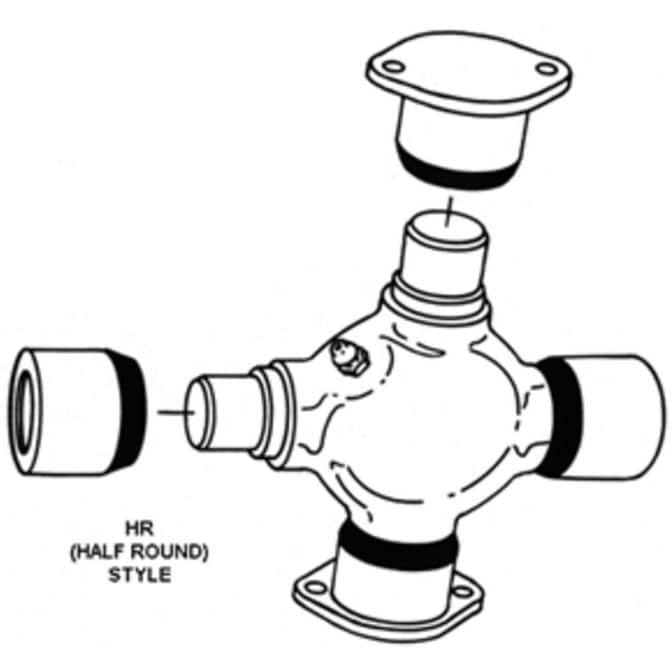 Spicer 1760 Series Half Round Greaseable Universal Joint