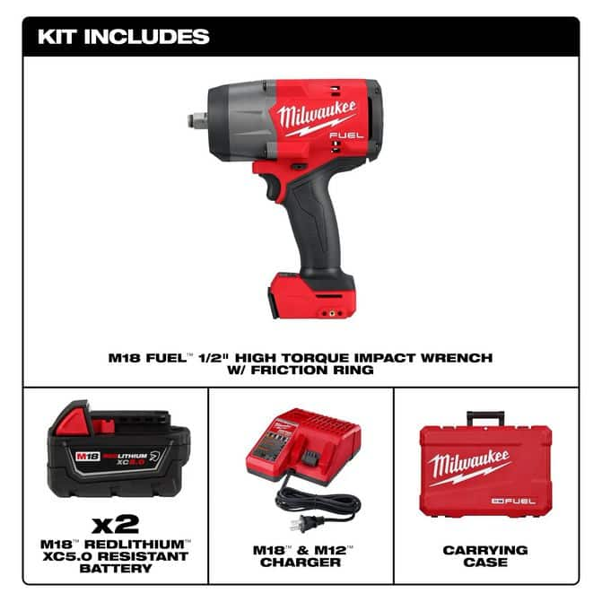 MILWAUKEE-M18 1/2 DR HIGH TQ IMPACT KIT-2967-22