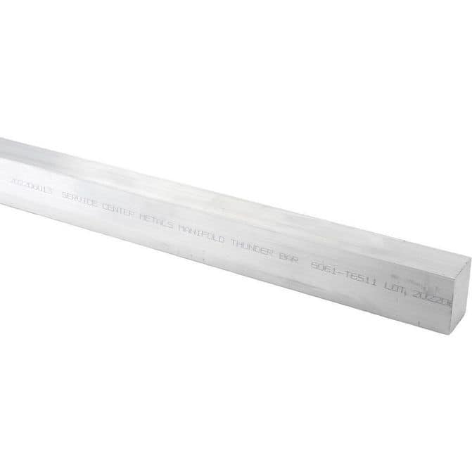 72 Inch Long x 2 Inch Wide x 1-1/2 Inch Thick, Alloy 6061, Aluminum ...