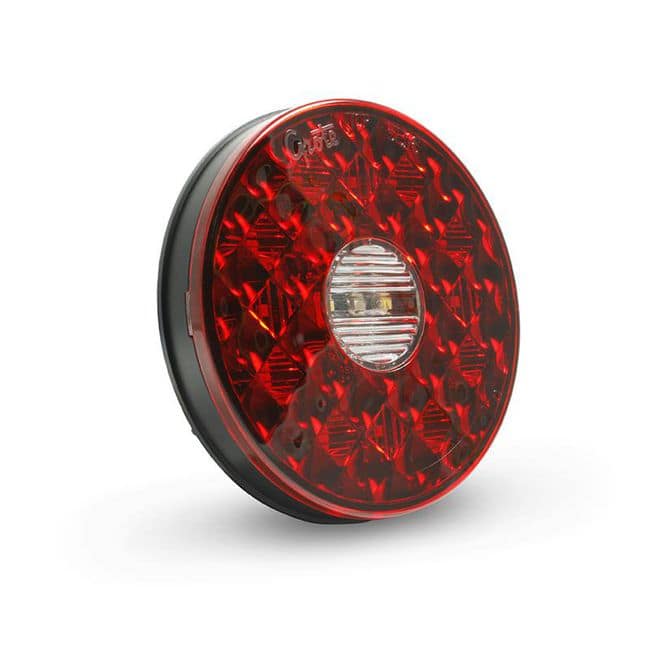 Grote 4 Round LED Stop / Turn / Tail Light - Red / Clear 55162 | FleetPride