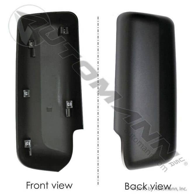 Automann Black Left/Driver Door Mirror Cover for Peterbilt