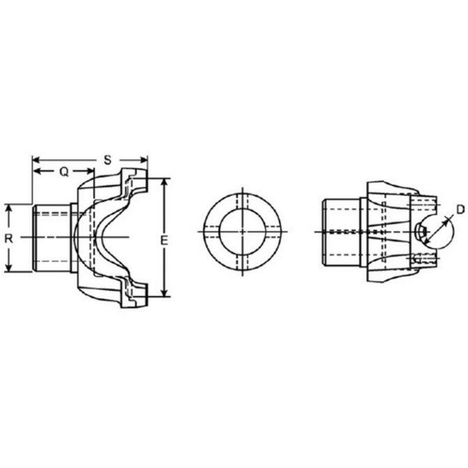 ゆ① Spicer Drive Shaft End Yoke 6544631 | FleetPride