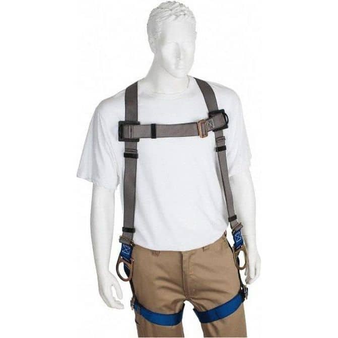 Fall Protection Harness Two D Rings Fall Protection Harnesses: 350 Lb, Back and Side D-Rings Style, Size ...