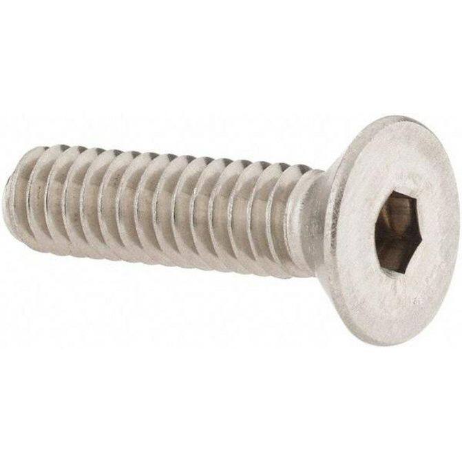 Flet Socket 5/8-11 1 OAL Hex Socket Drive Flat Socket Cap Screw 18-8 Stainless S ...