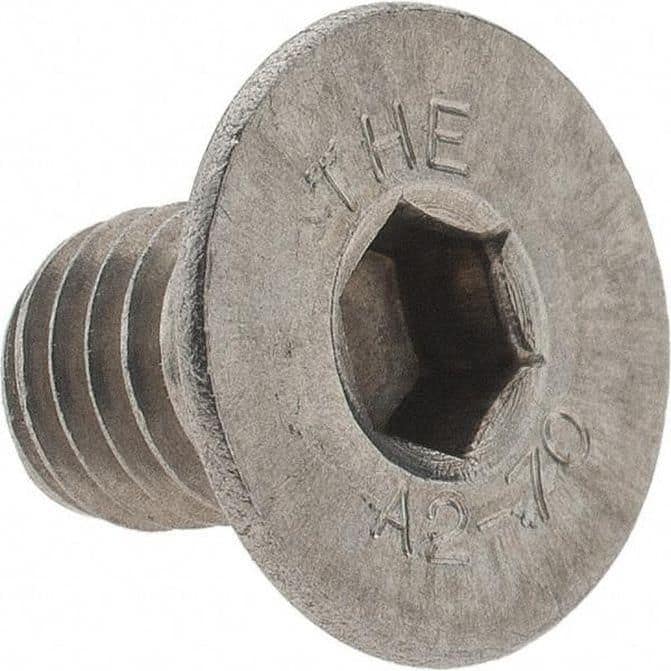 Flet Socket M8x1.25 12mm OAL Hex Socket Drive Flat Socket Cap Screw Fully Threa5 ...