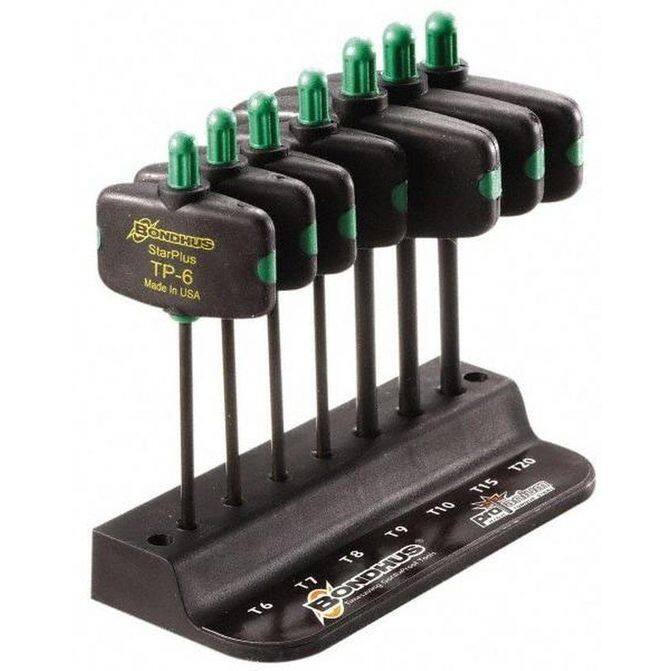 Ip7 Key Torx Key Set: 7 Pc, Wing Handle, T6 to T20 Torx Sizes IP7, IP8 & IP9 ...