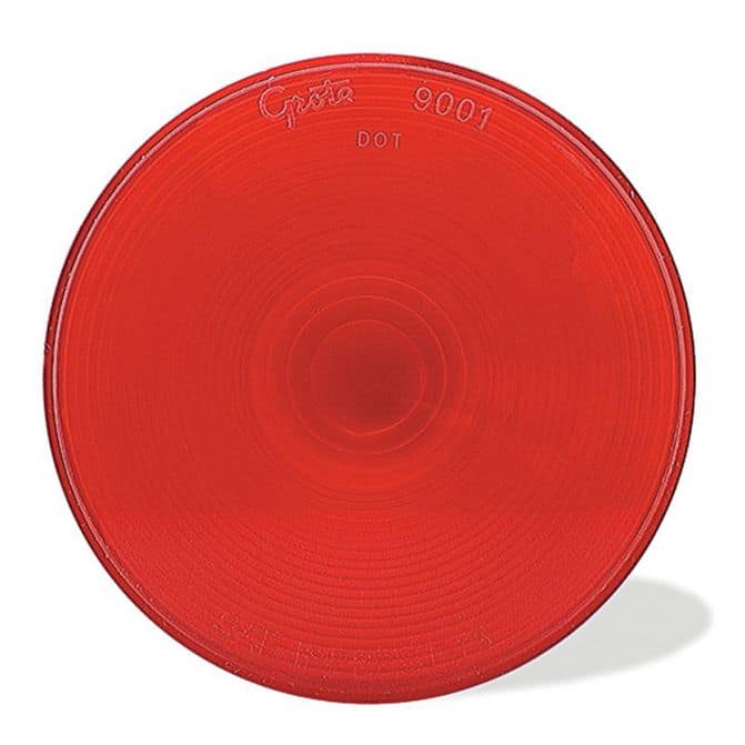 Grote 91582 - Stop Tail Turn Replacement Lenses, Red | Midwest Heavy Duty Parts
