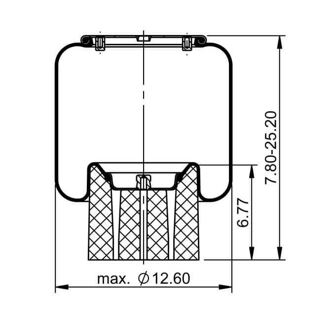 ContiTech Air Spring 66666/8898 for Peterbilt / Kenworth