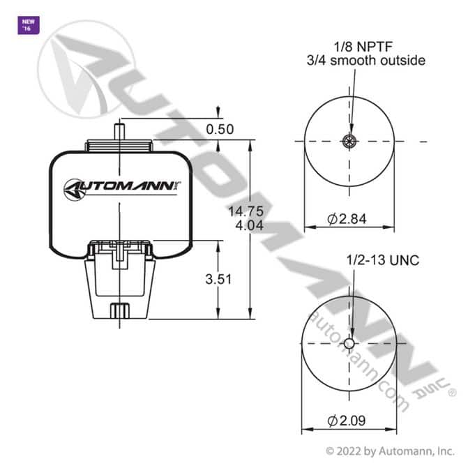 Automann Cab Air Spring ABSZ707116 | FleetPride