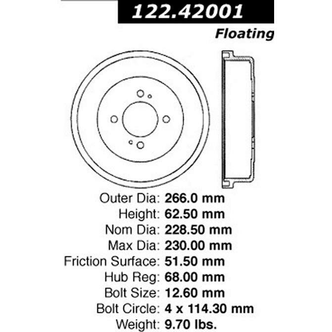 CEN CENTRIC PARTS 12242001