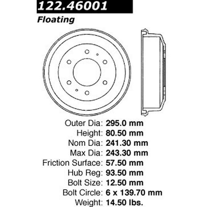 CEN CENTRIC PARTS 12246001