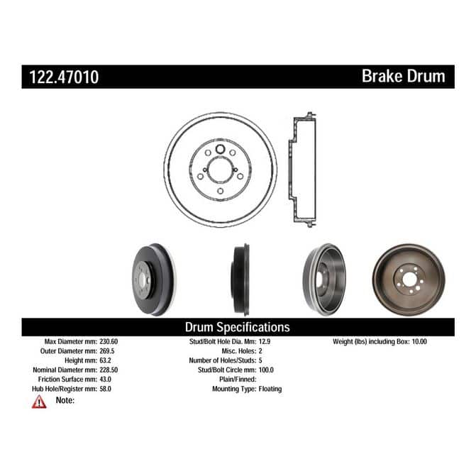 CEN CENTRIC PARTS 12247010