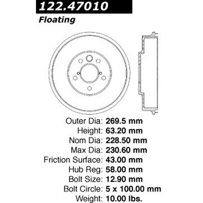 CEN CENTRIC PARTS 12247010