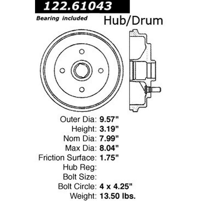 CEN CENTRIC PARTS 12261043