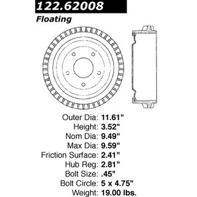 CEN CENTRIC PARTS 12262008