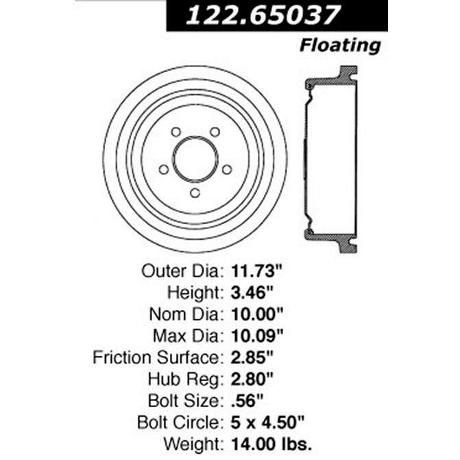 CEN CENTRIC PARTS 12265037