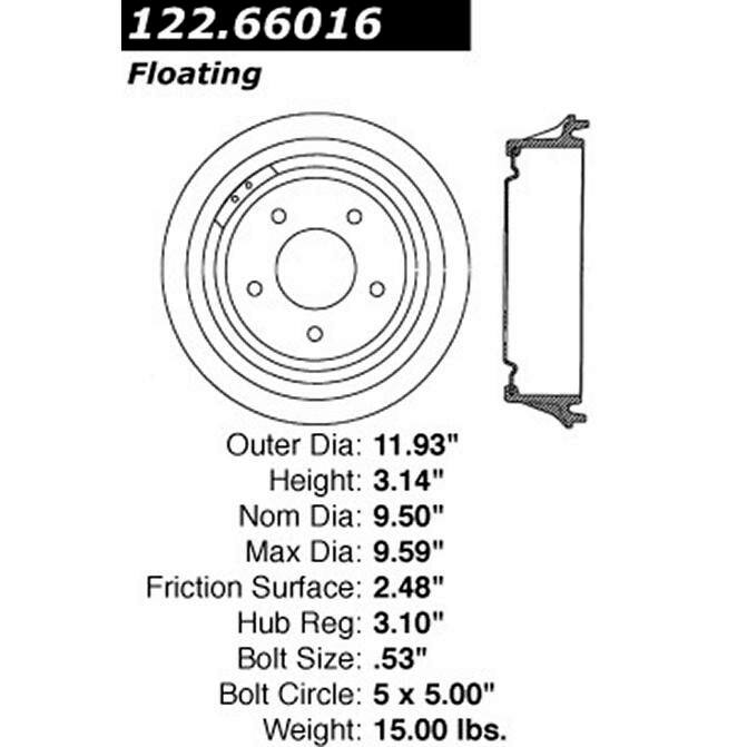 CEN CENTRIC PARTS 12266016