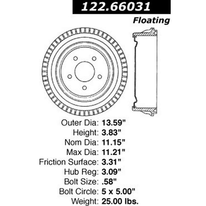 CEN CENTRIC PARTS 12266031