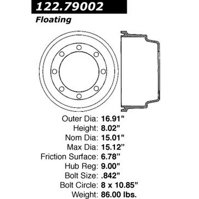 CEN CENTRIC PARTS 12279002