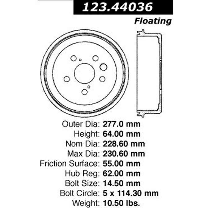 CEN CENTRIC PARTS 12344036