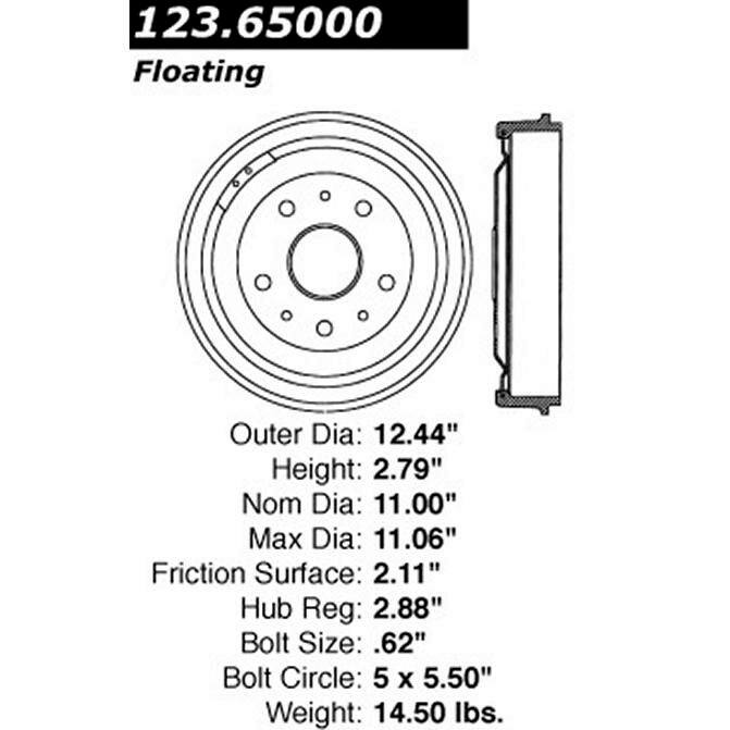 CEN CENTRIC PARTS 12365000