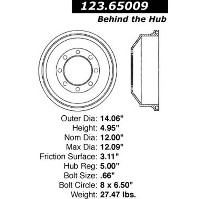 CEN CENTRIC PARTS 12365009