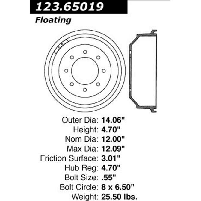 CEN CENTRIC PARTS 12365019