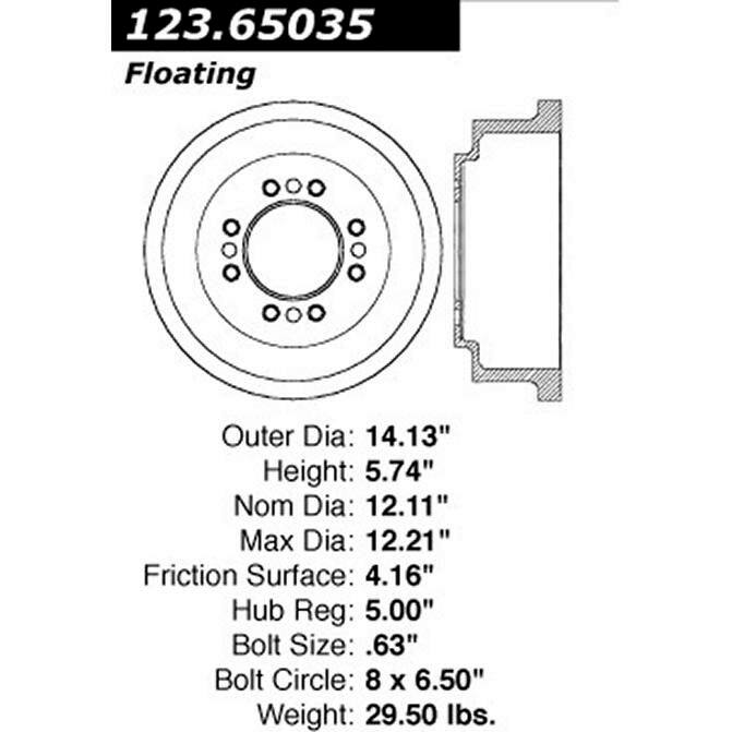 CEN CENTRIC PARTS 12365035