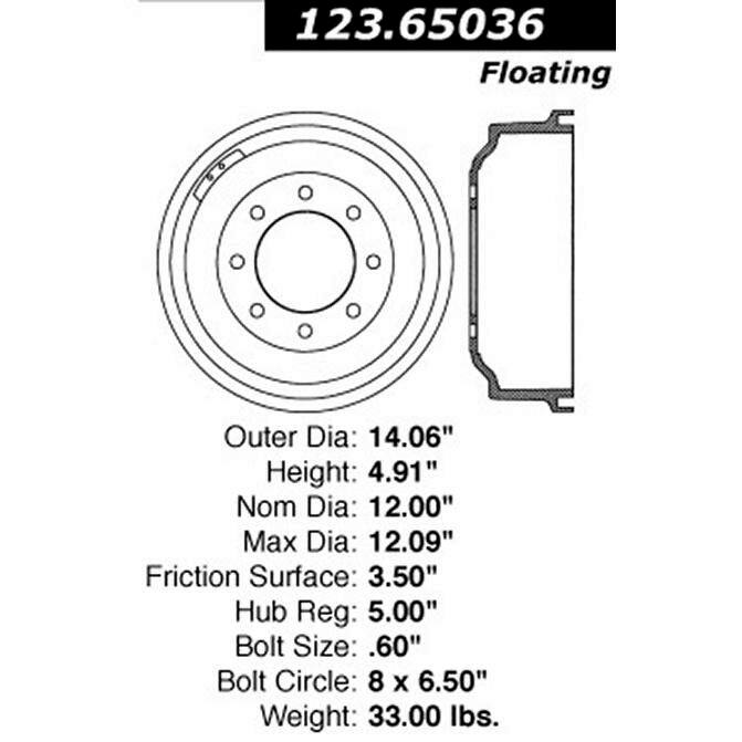 CEN CENTRIC PARTS 12365036