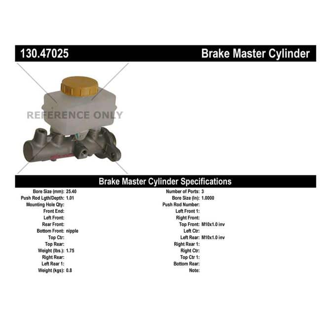 CEN CENTRIC PARTS 13047025