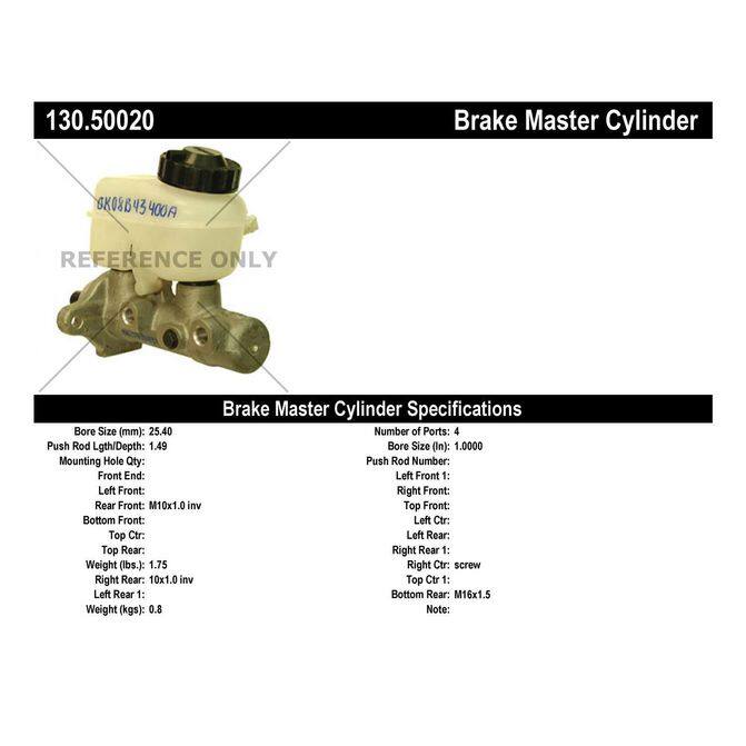 CEN CENTRIC PARTS 13050020