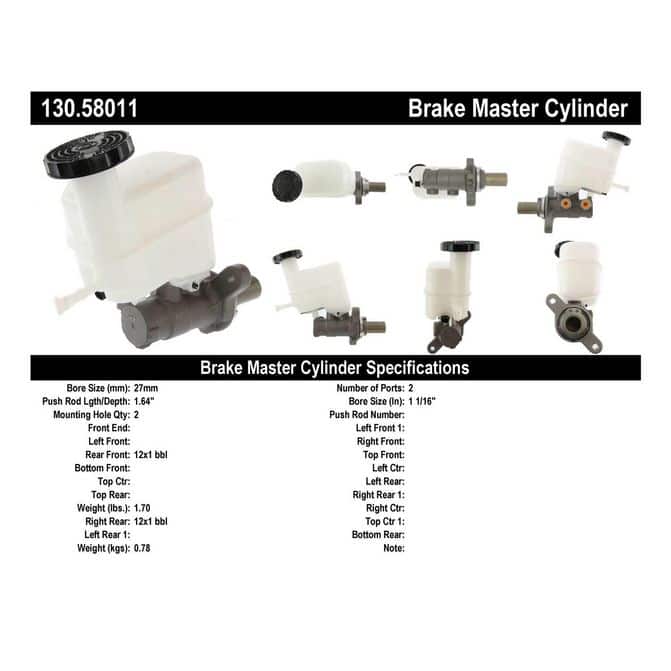 CEN CENTRIC PARTS 13058011
