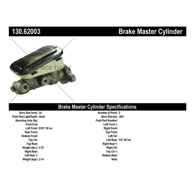 CEN CENTRIC PARTS 13062003
