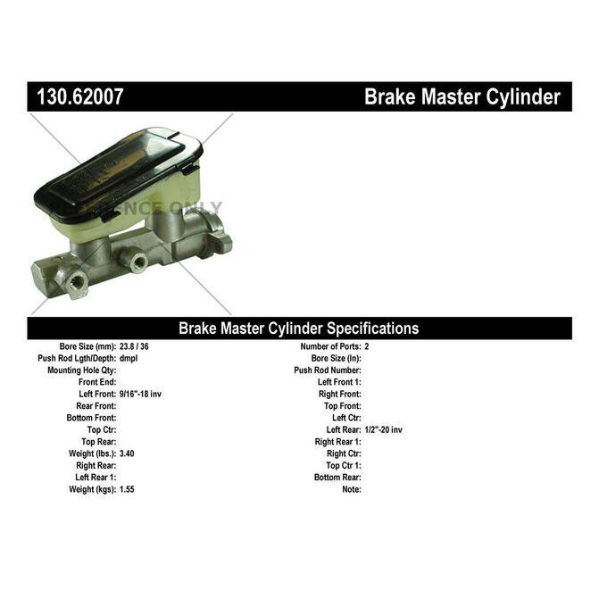 CEN CENTRIC PARTS 13062007