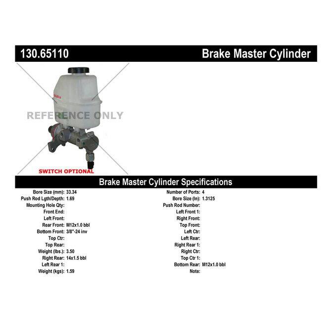 CEN CENTRIC PARTS 13065110