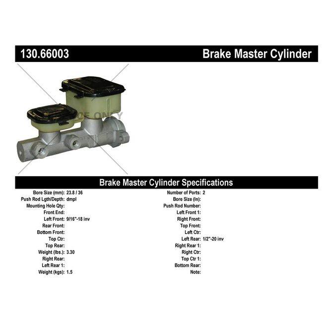 CEN CENTRIC PARTS 13066003