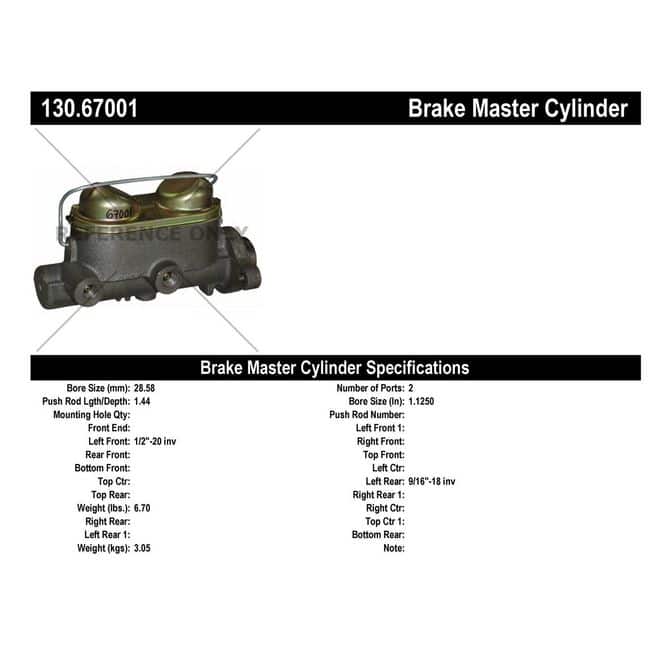 CEN CENTRIC PARTS 13067001