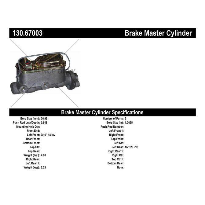 CEN CENTRIC PARTS 13067003