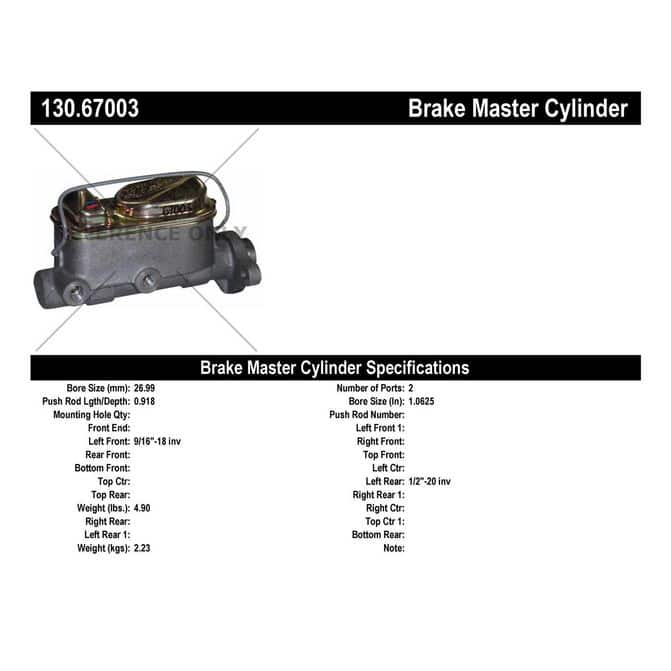 CEN CENTRIC PARTS 13067003
