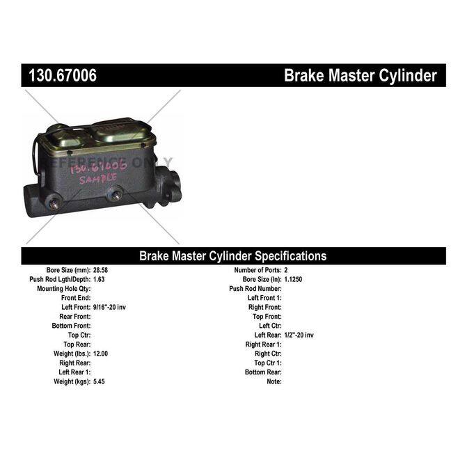 CEN CENTRIC PARTS 13067006