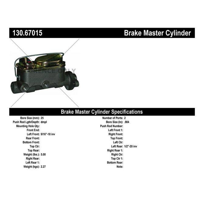 CEN CENTRIC PARTS 13067015