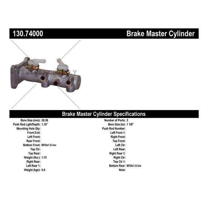 CEN CENTRIC PARTS 13074000